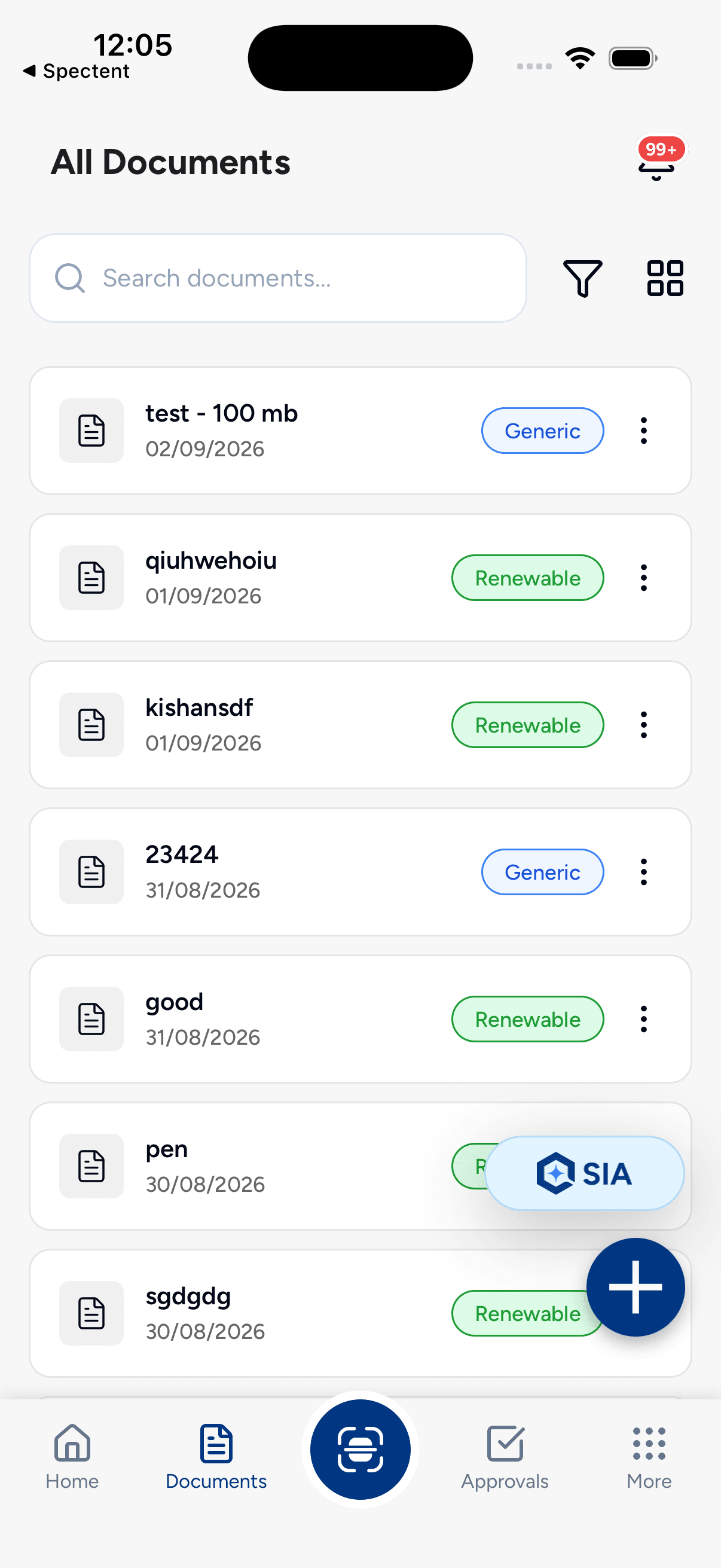 Spectent DMS — All documents
